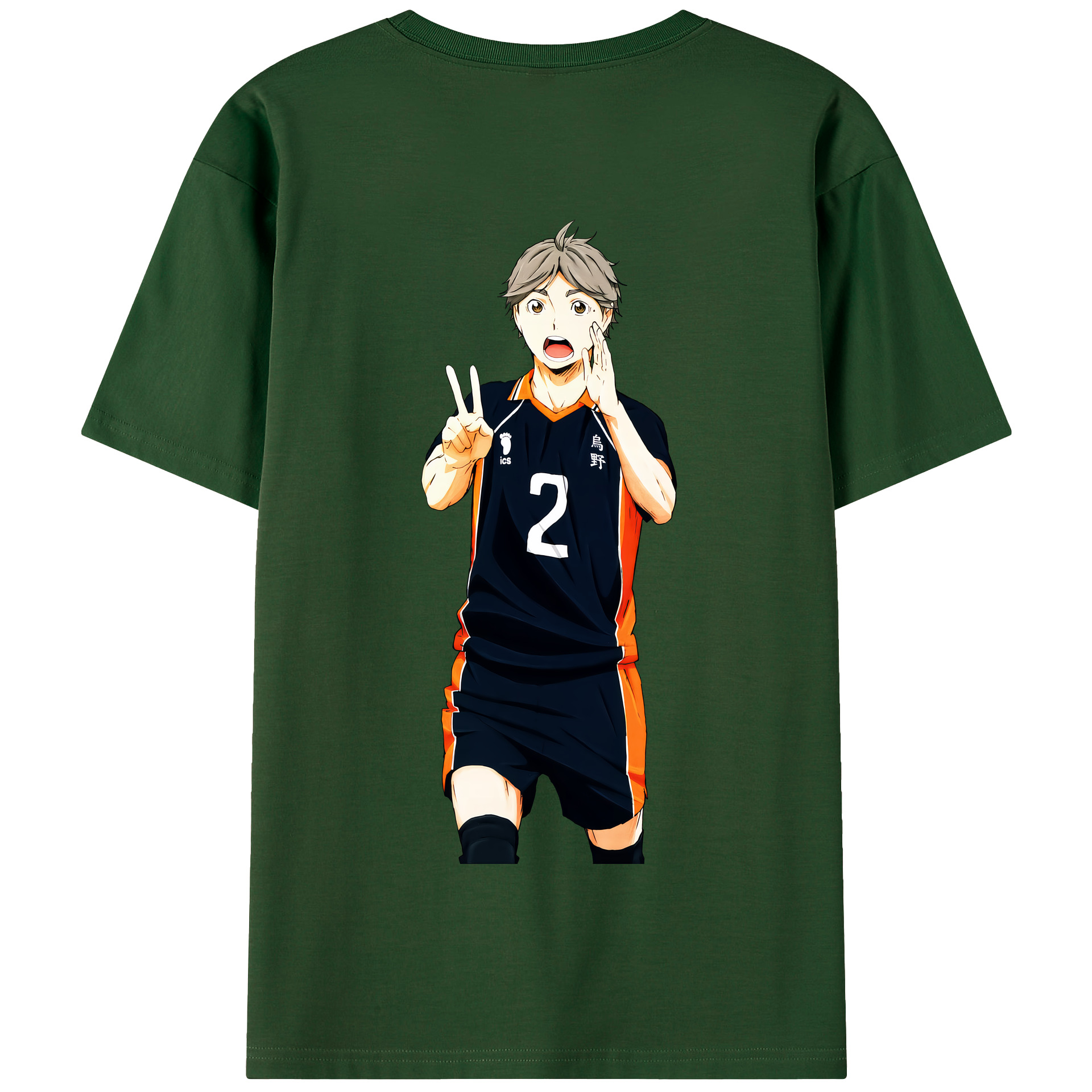 （画像用） ハイキュー!! Haikyu!! 綿100％半袖Tシャツ（背面プリント）